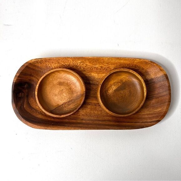 Beekman Home Acacia Appetizer Serving Set NWOT - Picture 1 of 6